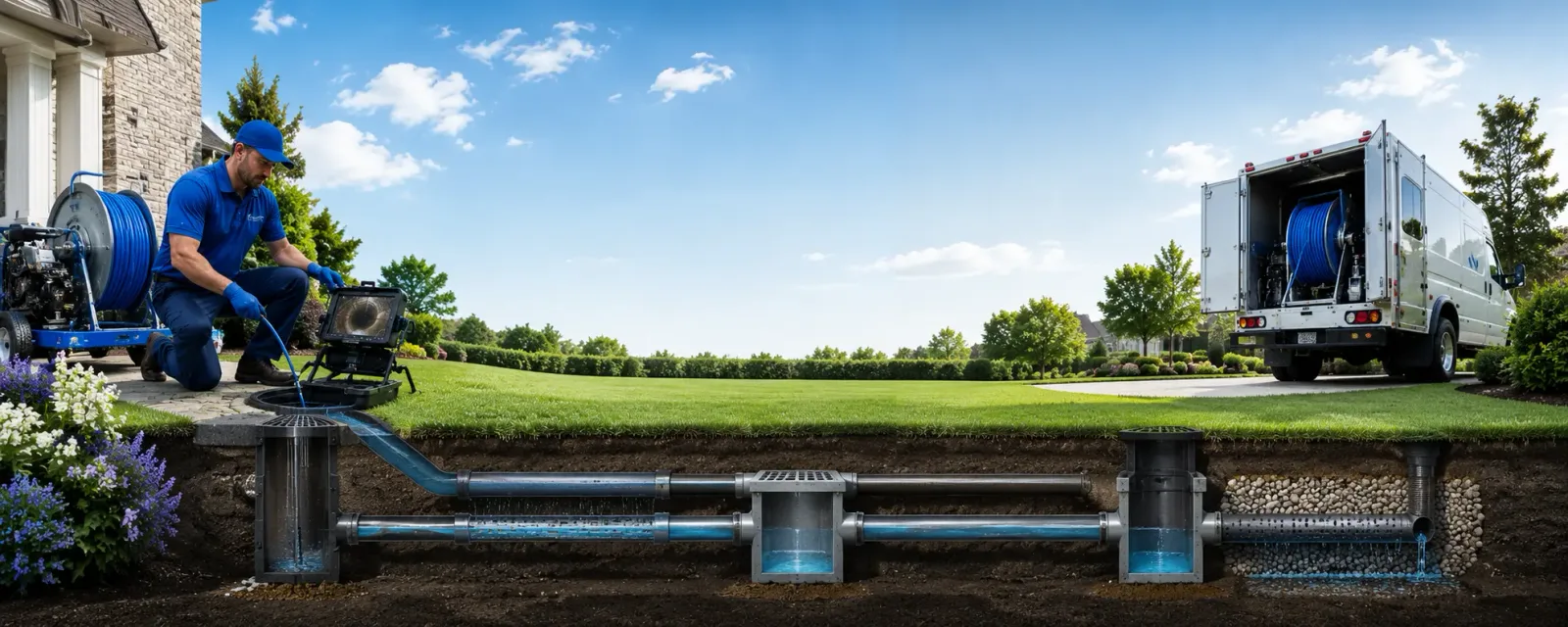Outdoor drain cleaning information for Clayton, CA